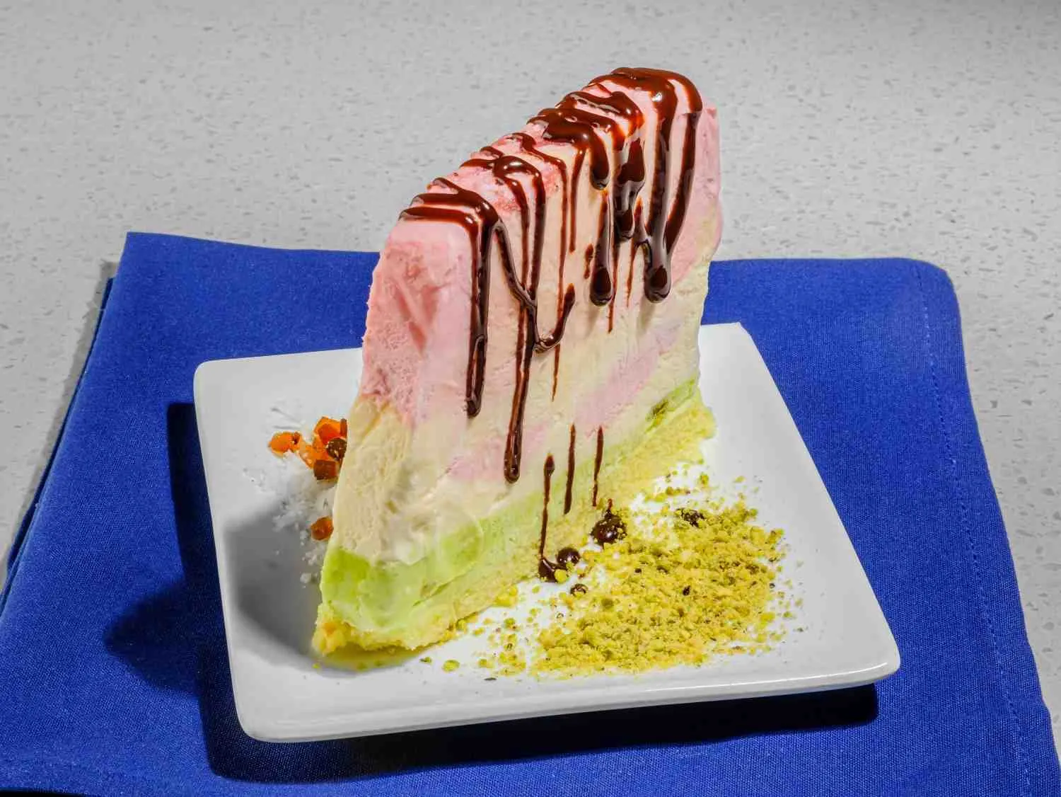 Cassatta ice cream - layered Italian-Indian fusion dessert