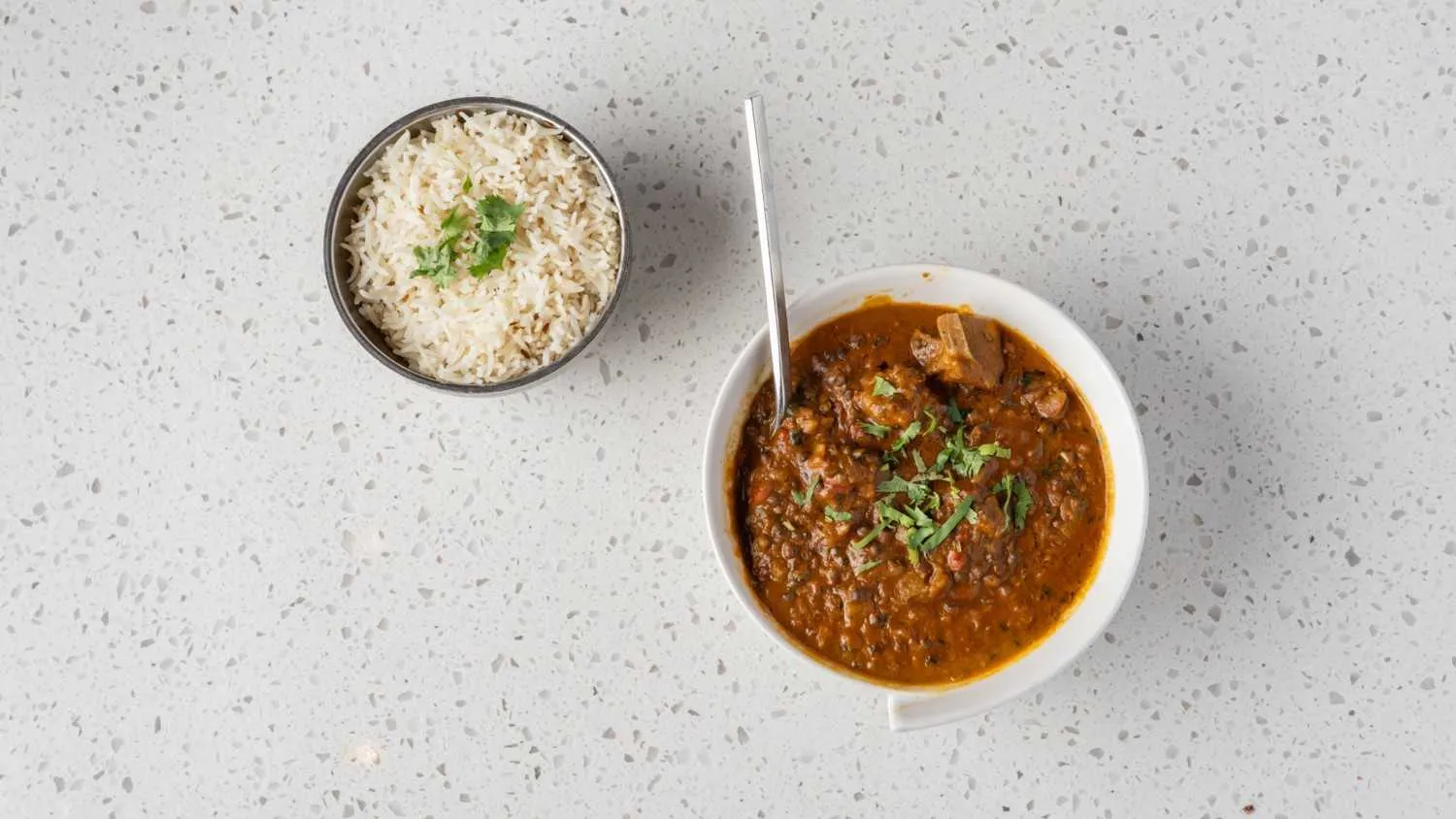 Dal gosht - lentils cooked with tender lamb pieces