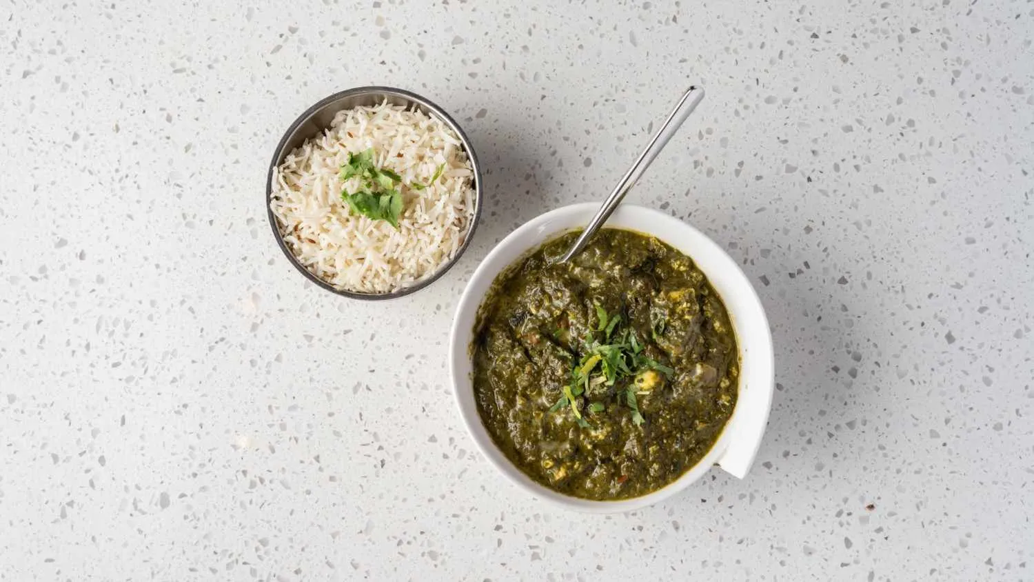 Palak paneer - spinach and cottage cheese curry